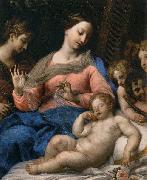 Carlo Maratta The Sleep of the Infant Jesus, with Musician Angels France oil painting artist